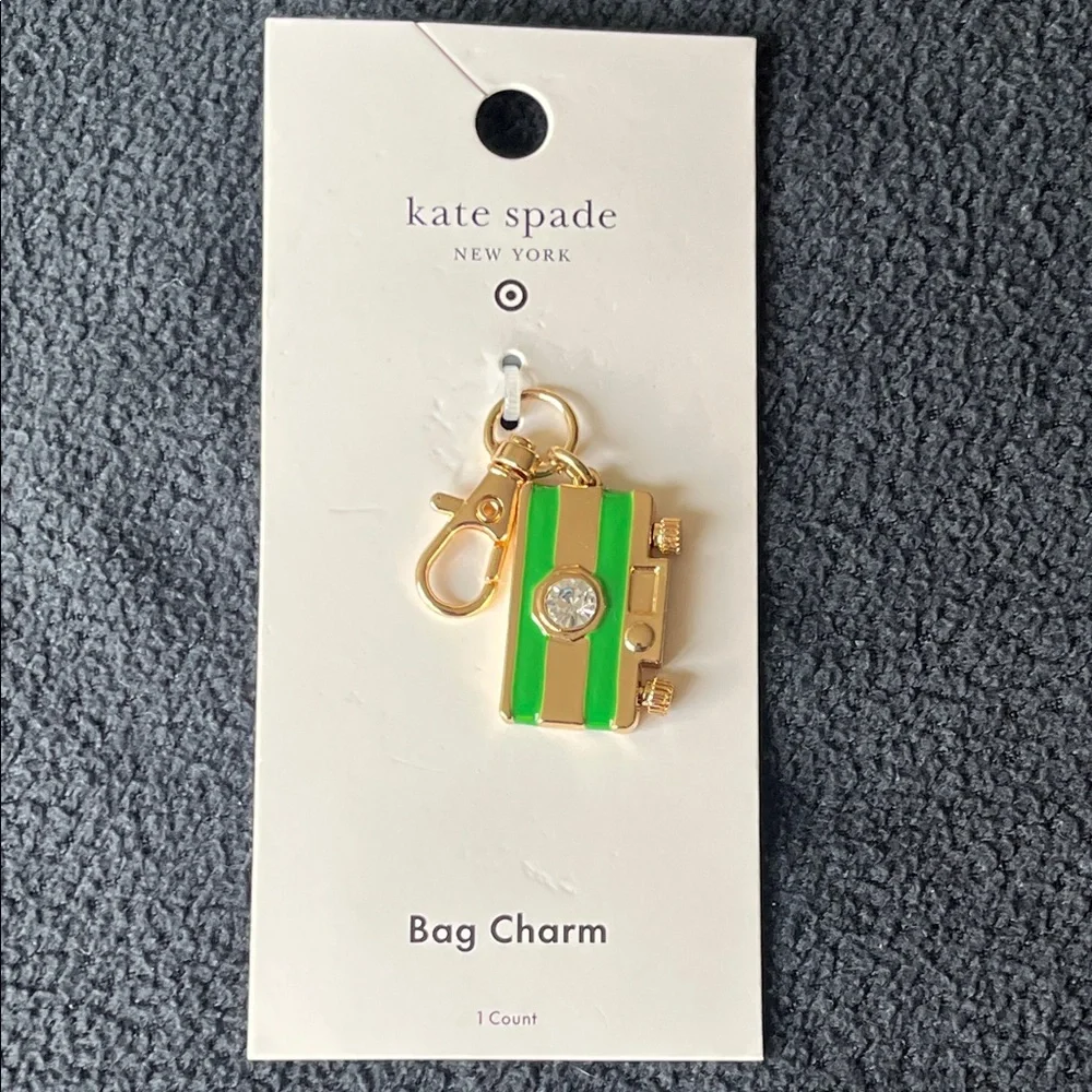 NWT Kate Spade Camera Bag Charm Keychain